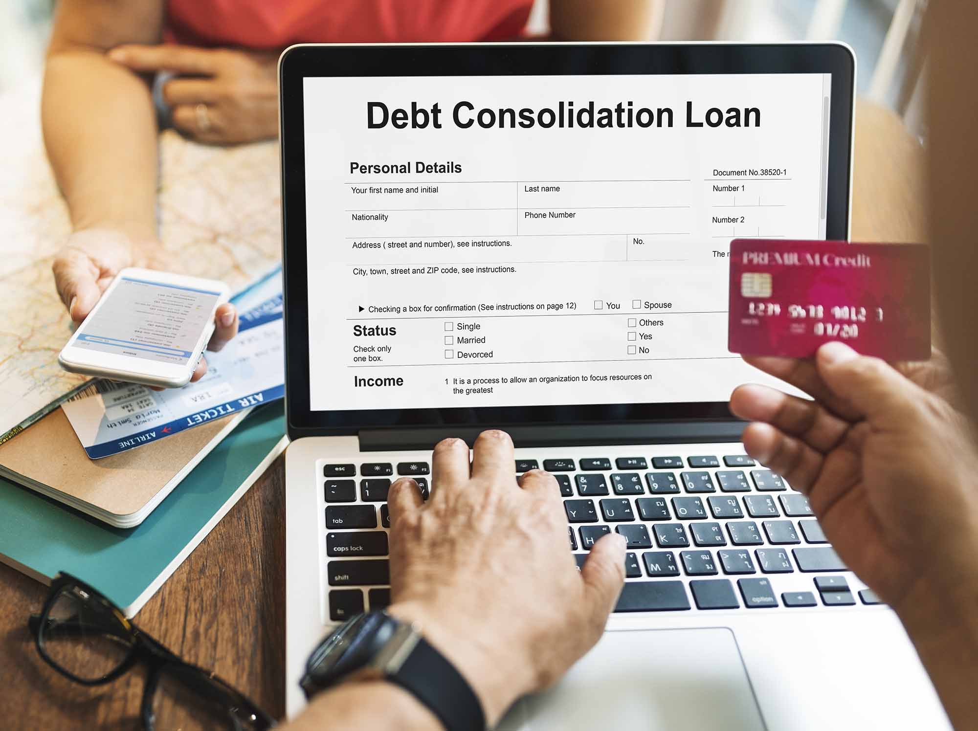 Apply for a debt consolidation loan