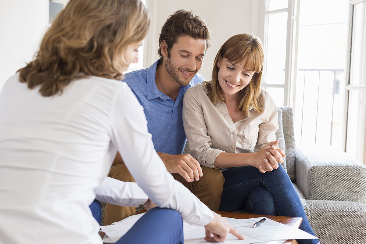 Couple Choosing a Mortgage