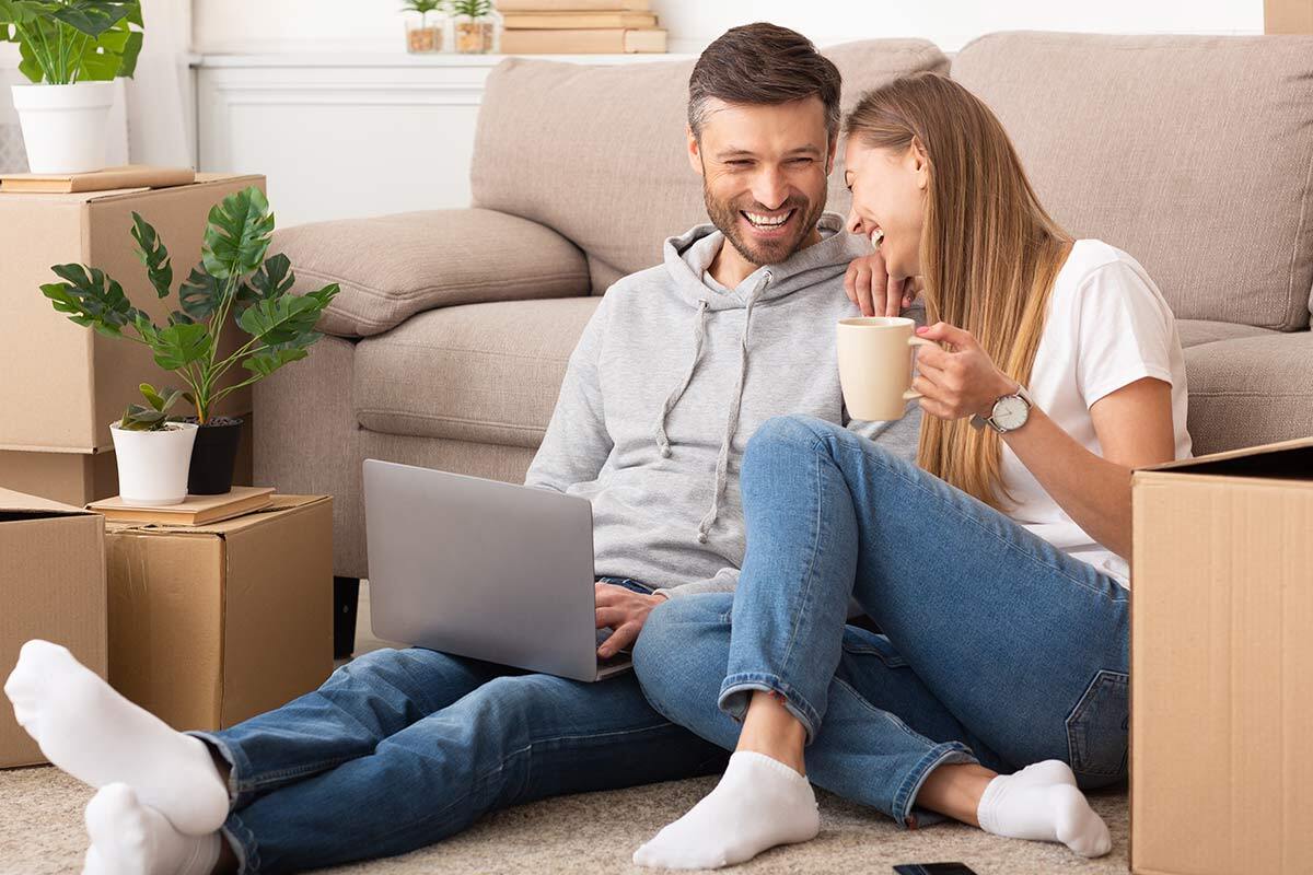 couple in their rental unit