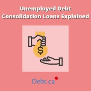 person handing out unemployed debt consolidation loans