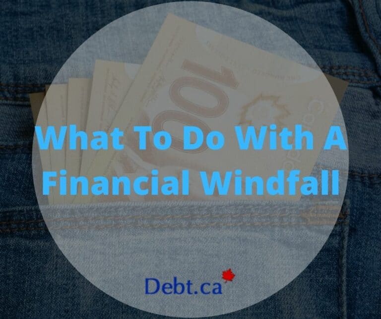 What To Do With A Financial Windfall Bonus And Birthday Cash Debt.ca
